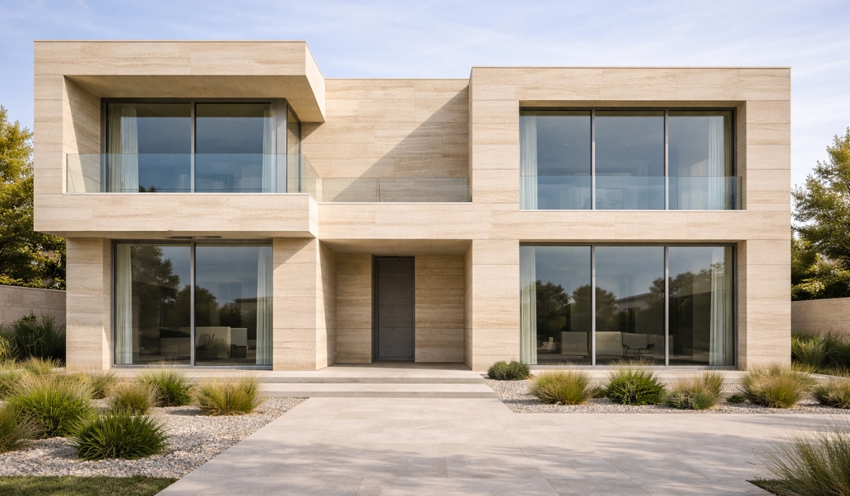 Travertino kamen za spoljašnje zidove